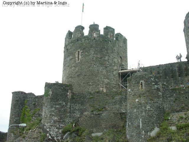 dscn0110.jpg - Conwy Castle von der vorbeif�hrenden Stra�e aus.